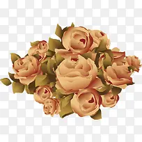 手绘复古花卉元素-空若网 手绘复古花卉元素-空若网