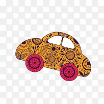 时尚伦敦插画 卡通汽车-空若网 时尚伦敦插画 卡通汽车-空若网