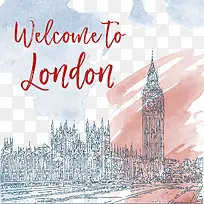 水彩插画-空若网 水彩插画-空若网