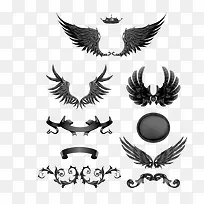 水墨花纹翅膀-空若网 水墨花纹翅膀-空若网