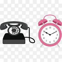 电话闹钟矢量-空若网 电话闹钟矢量-空若网