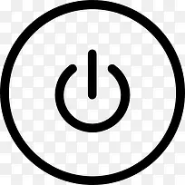 圆形的电源按钮图标-空若网 圆形的电源按钮图标-空若网