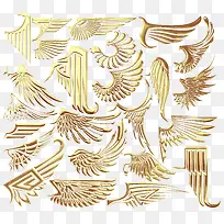 金属质感翅膀高清素材-空若网 金属质感翅膀高清素材-空若网