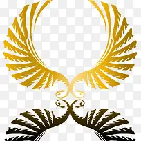 金色质感游戏翅膀-空若网 金色质感游戏翅膀-空若网