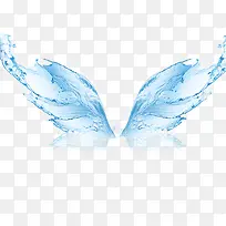 蓝色水波质感翅膀素材-空若网 蓝色水波质感翅膀素材-空若网