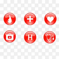 һ��Բ��ˮ��ҽ�ư�ťͼ��-������