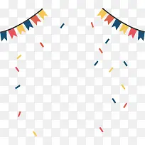 矢量图多彩小彩带-空若网 矢量图多彩小彩带-空若网