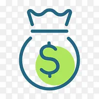 扁平化钱袋PNG下载-空若网 扁平化钱袋PNG下载-空若网