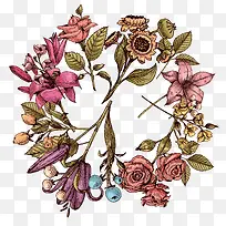 复古花卉图案边框标签-空若网 复古花卉图案边框标签-空若网