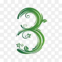 花纹数字3-空若网 花纹数字3-空若网