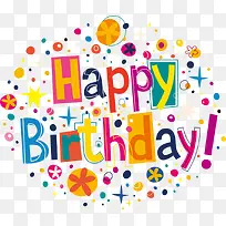 矢量卡通生日艺术字-空若网 矢量卡通生日艺术字-空若网