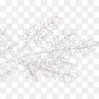 手绘线条树枝矢量图-空若网 手绘线条树枝矢量图-空若网