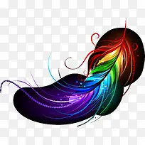 梦幻多彩炫光弧线-空若网 梦幻多彩炫光弧线-空若网