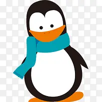 可爱企鹅元旦吊旗-空若网 可爱企鹅元旦吊旗-空若网