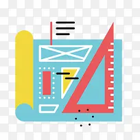 彩色扁平化数学符号卡通-空若网 彩色扁平化数学符号卡通-空若网