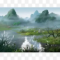 ÇàɽÂÌÉ«²ÝµØ²å»-¿ÕÈôÍø ÇàɽÂÌÉ«²ÝµØ²å»-¿ÕÈôÍø