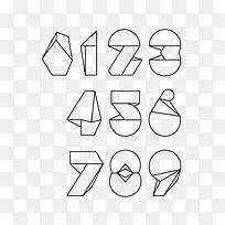 数字艺术字-空若网 数字艺术字-空若网