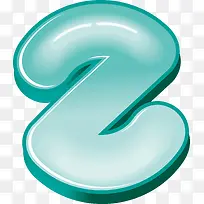 蓝色数字2-空若网 蓝色数字2-空若网