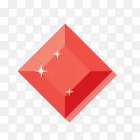 卡通红色宝石矢量图-空若网 卡通红色宝石矢量图-空若网