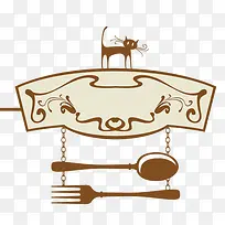 吊牌 咖啡厅 餐厅 猫咪-空若网 吊牌 咖啡厅 餐厅 猫咪-空若网