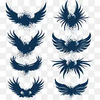 蓝色老鹰翅膀-空若网 蓝色老鹰翅膀-空若网