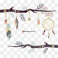 民族风装饰树枝挂饰-空若网 民族风装饰树枝挂饰-空若网