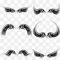 黑色羽毛翅膀-空若网 黑色羽毛翅膀-空若网