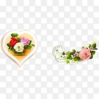 精美玫瑰爱心卡片矢量素材-空若网 精美玫瑰爱心卡片矢量素材-空若网