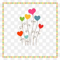 手绘抽象花草图案-空若网 手绘抽象花草图案-空若网