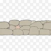 手绘石头墙-空若网 手绘石头墙-空若网