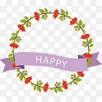 可爱卡通花环字母-空若网 可爱卡通花环字母-空若网