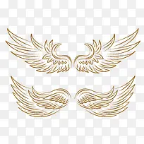 羽翼丰满的矢量天使之翼-空若网 羽翼丰满的矢量天使之翼-空若网