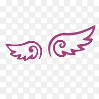 手绘翅膀元素设计-空若网 手绘翅膀元素设计-空若网