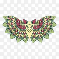 欧式翅膀纹理矢量素材-空若网 欧式翅膀纹理矢量素材-空若网