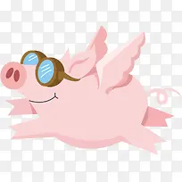 卡通飞天猪-空若网 卡通飞天猪-空若网