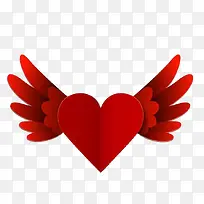 带翅膀的爱心-空若网 带翅膀的爱心-空若网