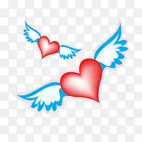 带翅膀的爱心-空若网 带翅膀的爱心-空若网