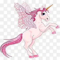 卡通粉色带翅膀独角兽-空若网 卡通粉色带翅膀独角兽-空若网