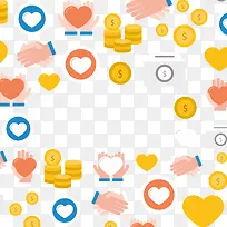 扁平化国际慈善日贺卡矢量-空若网 扁平化国际慈善日贺卡矢量-空若网