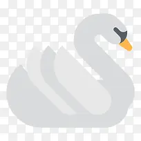 扁平化天鹅图标-空若网 扁平化天鹅图标-空若网