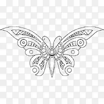 大翅膀小蝴蝶简笔画-空若网 大翅膀小蝴蝶简笔画-空若网