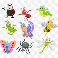 创意卡通昆虫-空若网 创意卡通昆虫-空若网
