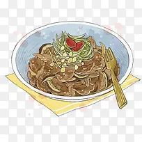 手绘卡通美食-空若网 手绘卡通美食-空若网