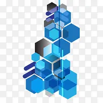 蓝色菱形背景矢量素材-空若网 蓝色菱形背景矢量素材-空若网