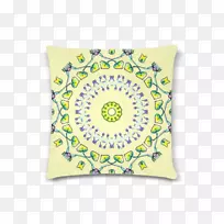 投掷枕头垫圆长方形-黄色舞者-空若网 投掷枕头垫圆长方形-黄色舞者-空若网