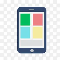 矢量扁平化卡通手机模型素材-空若网 矢量扁平化卡通手机模型素材-空若网