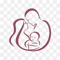 时尚线性家庭人物绘画-空若网 时尚线性家庭人物绘画-空若网