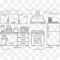 线条中央厨房-空若网 线条中央厨房-空若网