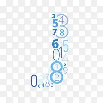 数字组成的字母J-空若网 数字组成的字母J-空若网