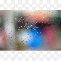 模糊的雨水玻璃海报背景-空若网 模糊的雨水玻璃海报背景-空若网